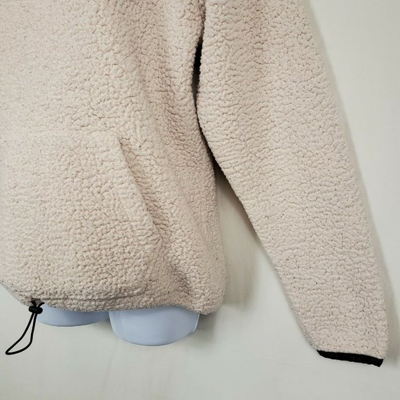 Victorias Secret Pink Womens Pullover Sherpa Sweater Beige Size M - Picture 5 of 12